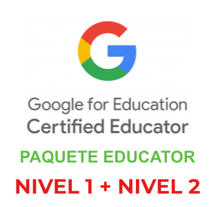 Paquete Certificación Google Educator Level 1+ Level 2