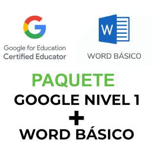 Paquete Certificación Google Educator Level 1+ Word Básico